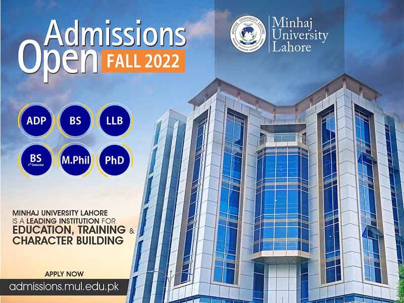 Admissions Open Fall 2022…!!!
