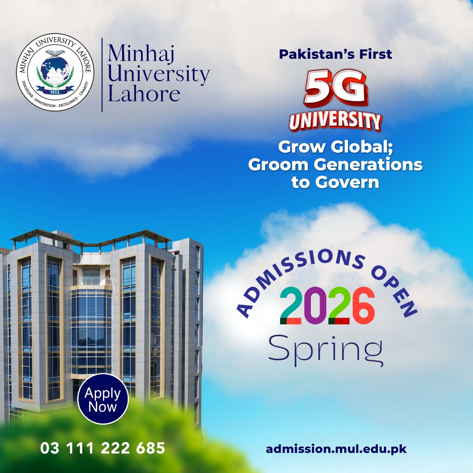 Admissions Open Spring 2026