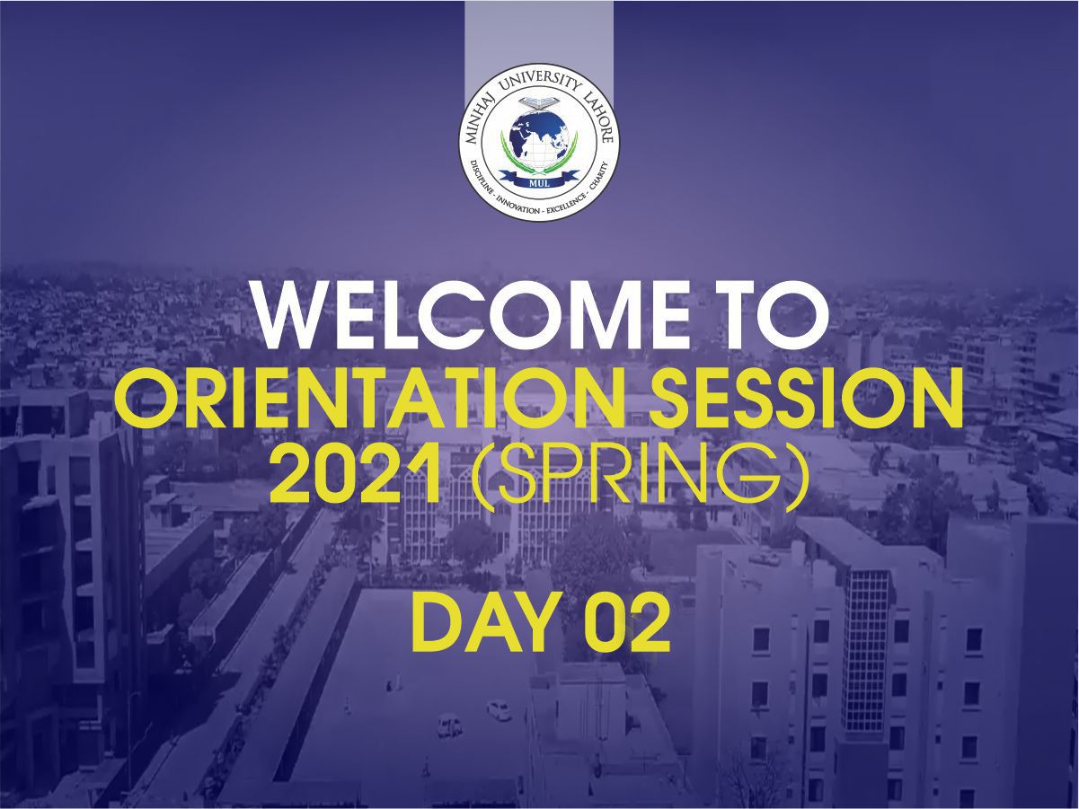 Orientation Sessions {Spring 2021) | Day 02